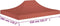 vidaXL - Partytentdak - 270 - g/m² - 4x3 - m - terracotta
