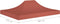 vidaXL - Partytentdak - 270 - g/m² - 4x3 - m - terracotta