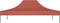vidaXL - Partytentdak - 270 - g/m² - 4x3 - m - terracotta