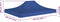 vidaXL - Partytentdak - 270 - g/m² - 4,5x3 - m - blauw