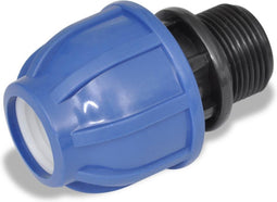vidaXL PE buis connector 16 bar 20mm tot 3/4 inch (set van 2)