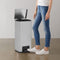 vidaXL - Pedaalemmer - met - anti-vingerafdruk - 30 - L - RVS - zilverkleurig
