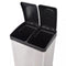 vidaXL - Pedaalemmer - voor - recycling - 36 - L - roestvrij - staal