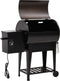 vidaXL Pelletbarbecue met bodemplaat 94 cm ijzer zwart