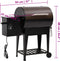 vidaXL Pelletbarbecue met bodemplaat 94 cm ijzer zwart