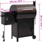 vidaXL Pelletbarbecue met schoorsteen 104 cm ijzer zwart