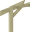 vidaXL - Pergola - 180x210x40 - cm - geïmpregneerd - grenenhout