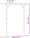 vidaXL - Pergola - 410x40x203 - cm - hout