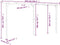 vidaXL - Pergola - 410x40x203 - cm - hout