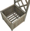 vidaXL - Pergola - met - plantenbak - massief - vurenhout - grijs