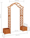vidaXL - Pergola - met - plantenbak - massief - vurenhout