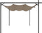 vidaXL - Pergola - met - uitschuifbaar - dak - 395x292x230 - taupe