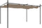 vidaXL - Pergola - met - uitschuifbaar - dak - 395x292x230 - taupe