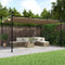 vidaXL - Pergola - met - uitschuifbaar - dak - 395x292x230 - taupe
