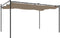 vidaXL - Pergola - met - uitschuifbaar - dak - 395x292x230 - taupe
