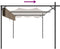 vidaXL - Pergola - met - uitschuifbaar - dak - 395x292x230 - taupe