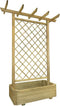 vidaXL - Pergola - plantenbak - 162x56x204 - cm - hout