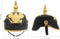 vidaXL Pickelhaube Germaans replica LARP staal zwart