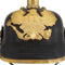 vidaXL Pickelhaube Germaans replica LARP staal zwart