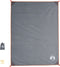 vidaXL - Picknickkleed - met - haringen - 205x155 - cm - grijs - en - oranje