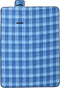 vidaXL - Picknickkleed - opvouwbaar - geruit - 200x150 - cm - fluweel - blauw