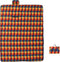 vidaXL - Picknickkleed - opvouwbaar - geruit - 200x150 - cm - fluweel - meerkleurig