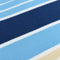 vidaXL - Picknickkleed - opvouwbaar - gestreept - 200x150 - cm - fluweel - blauw - wit