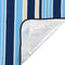 vidaXL - Picknickkleed - opvouwbaar - gestreept - 200x150 - cm - fluweel - blauw - wit