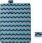 vidaXL - Picknickkleed - opvouwbaar - golven - 200x150 - cm - fluweel - blauw
