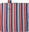 vidaXL - Picknickkleed - opvouwbaar - strepen - 200x200 - cm - fluweel - blauw - rood
