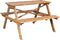 vidaXL - Picknicktafel - 115x115x81 - cm - bamboe