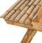 vidaXL - Picknicktafel - 115x115x81 - cm - bamboe
