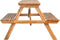 vidaXL - Picknicktafel - 115x115x81 - cm - bamboe