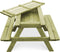 vidaXL - Picknicktafel - met - banken - 90x90x58 - cm - geïmpregneerd - grenenhout