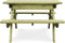 vidaXL - Picknicktafel - met - banken - 90x90x58 - cm - geïmpregneerd - grenenhout