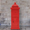 vidaXL - Pilaar - brievenbus - vintage - stijl - roestbestendig - aluminium - rood