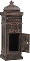 vidaXL - Pilaar - brievenbus - vintage - stijl - roestbestendig - aluminium - brons