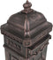 vidaXL - Pilaar - brievenbus - vintage - stijl - roestbestendig - aluminium - brons
