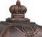vidaXL - Pilaar - brievenbus - vintage - stijl - roestbestendig - aluminium - brons