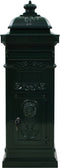 vidaXL - Pilaar - brievenbus - vintage - stijl - roestbestendig - aluminium - groen