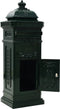 vidaXL - Pilaar - brievenbus - vintage - stijl - roestbestendig - aluminium - groen