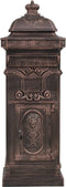 vidaXL - Pilaar - brievenbus - vintage - stijl - roestbestendig - aluminium - brons