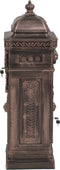 vidaXL - Pilaar - brievenbus - vintage - stijl - roestbestendig - aluminium - brons