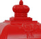 vidaXL - Pilaar - brievenbus - vintage - stijl - roestbestendig - aluminium - rood