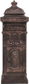 vidaXL - Pilaar - brievenbus - vintage - stijl - roestbestendig - aluminium - brons