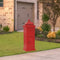 vidaXL - Pilaar - brievenbus - vintage - stijl - roestbestendig - aluminium - rood