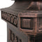 vidaXL - Pilaar - brievenbus - vintage - stijl - roestbestendig - aluminium - brons
