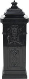 vidaXL - Pilaar - brievenbus - vintage - stijl - roestbestendig - aluminium - zwart