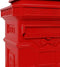 vidaXL - Pilaar - brievenbus - vintage - stijl - roestbestendig - aluminium - rood