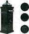 vidaXL - Pilaar - brievenbus - vintage - stijl - roestbestendig - aluminium - groen